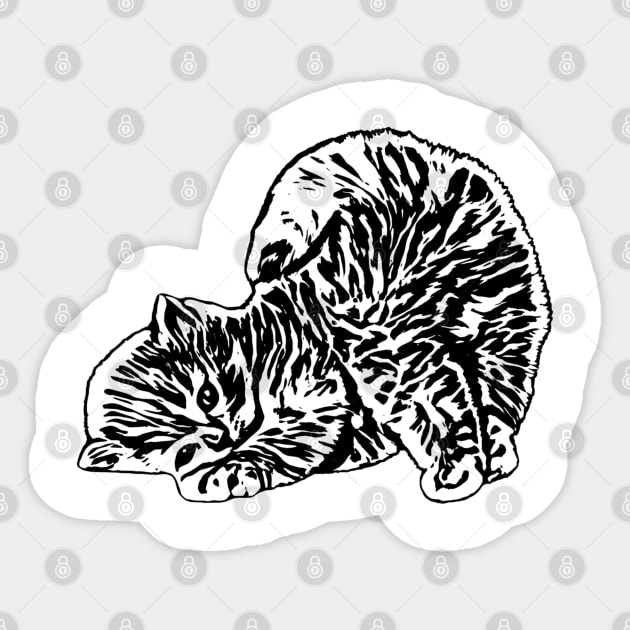 Cat Sticker by Nimmersatt